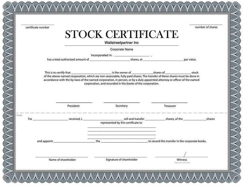 Сертификат WallStreetPartner